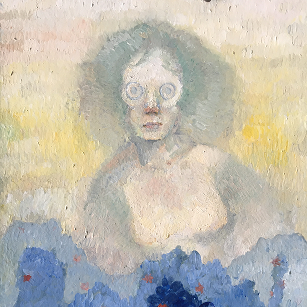 Woman with fish eyes