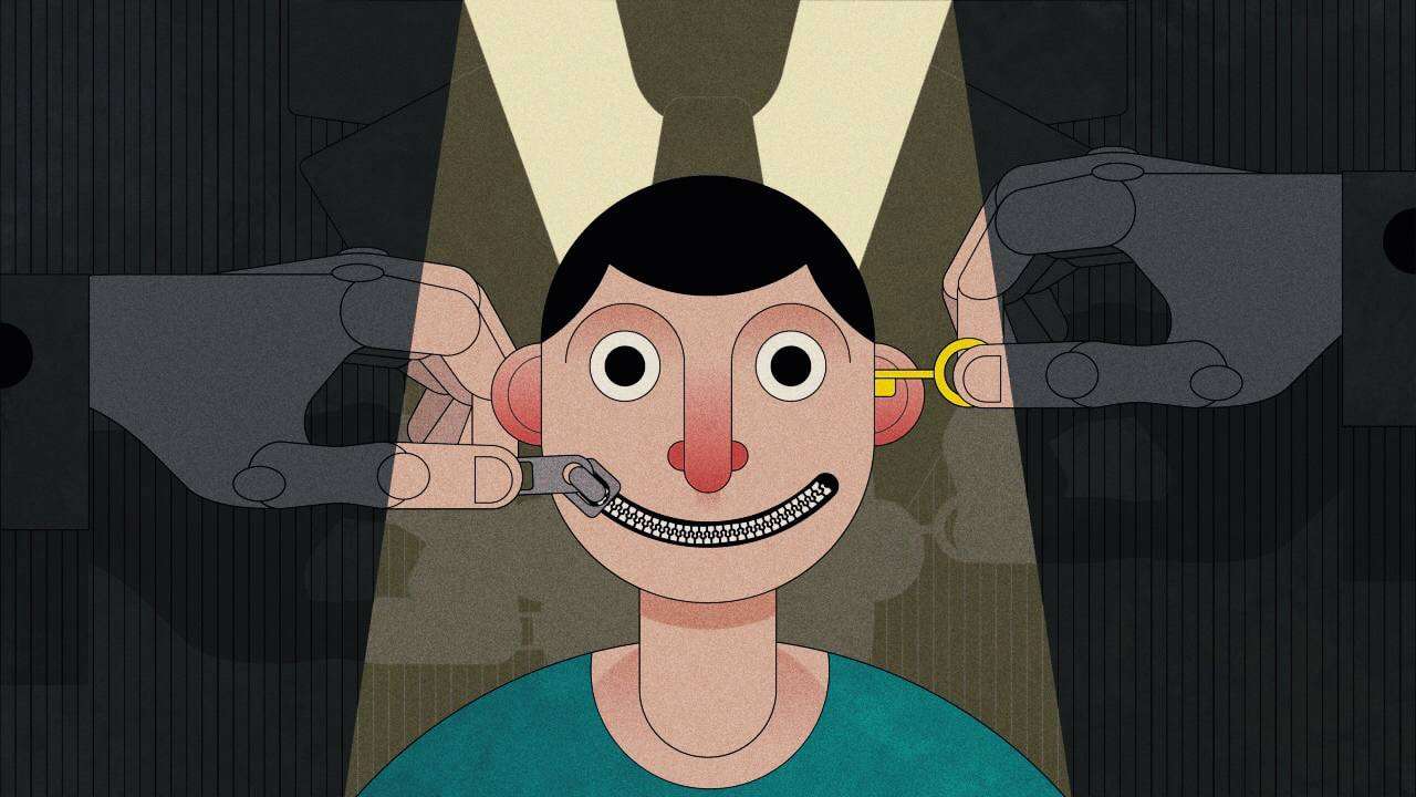 Иллюстрация про цензуру